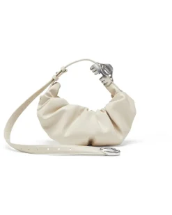 Grab-D-Small Hobo-Tasche mit gerafftem Design - Schultertaschen - Damen - Weiss