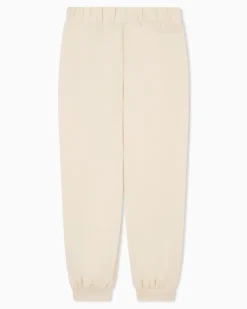 Graphic Series Girl Jogginghose aus Baumwollstretch Beige