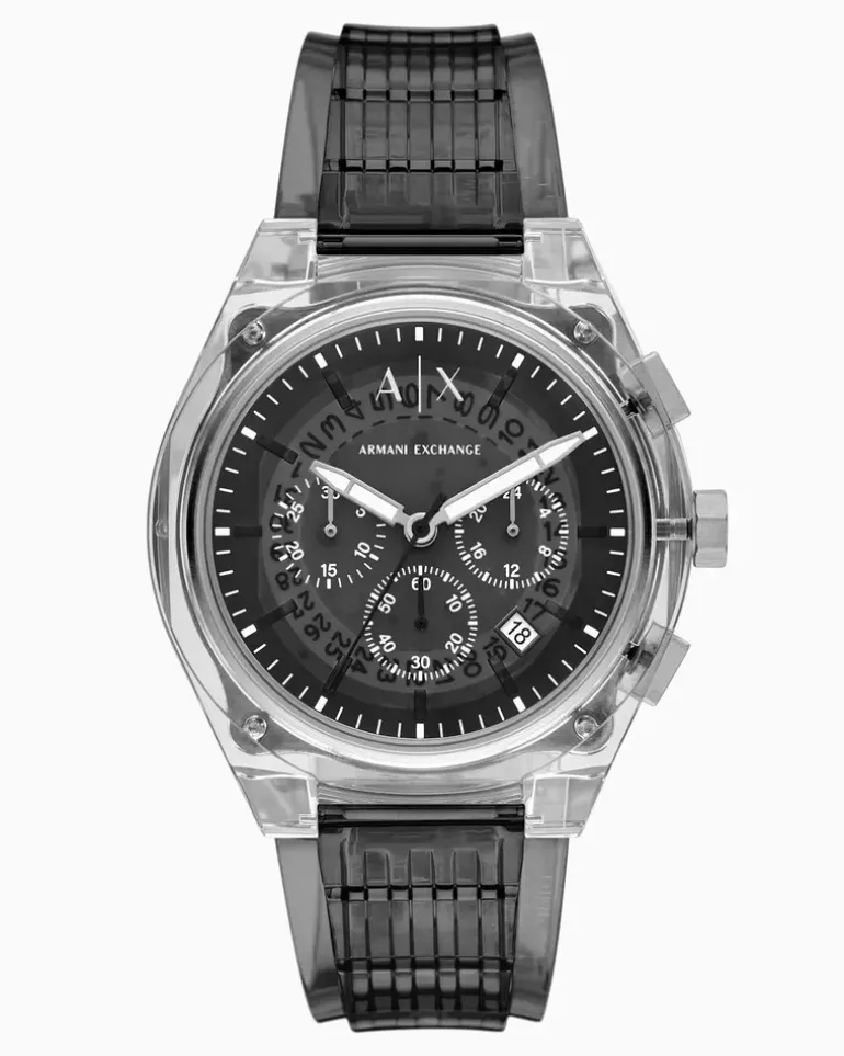Grauer Chronograph Mehrfarbig