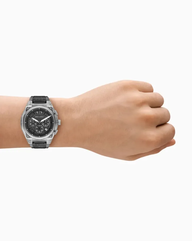 Grauer Chronograph Mehrfarbig