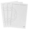 Große Blätter für Organizer, Tagesplanerseiten - MB3030 - Kalender