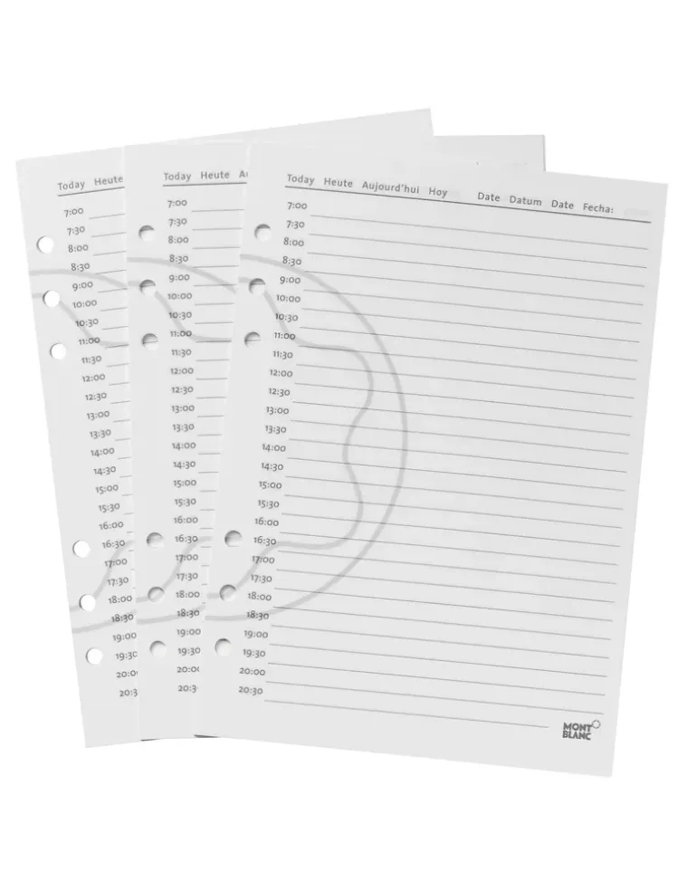 Große Blätter für Organizer, Tagesplanerseiten - MB3030 - Kalender