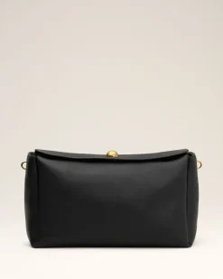 Große Carrousel Tasche aus schwarzem Leder Unisex
