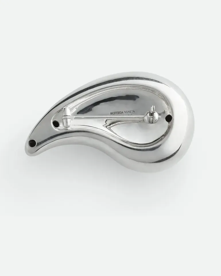 Große Drop Brosche-Silber - Damen