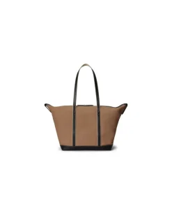 Große Shopper-Tragetasche aus Segeltuch White