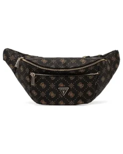 Gürtel mit Monogramm-Print - Schwarz