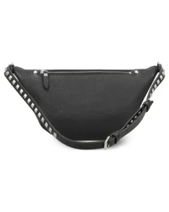Gürteltasche aus gekörntem Leder - Schwarz