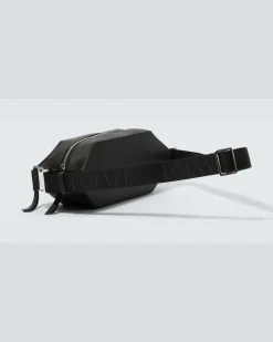Gürteltasche aus Leder Schwarz