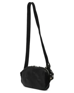Gürteltasche aus Leder - Schwarz