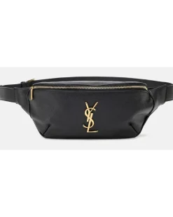 Gürteltasche Classic Monogram aus Leder Schwarz