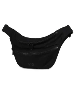 Gürteltasche mit doppeltem Reißverschluss - Schwarz