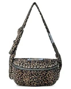 Gürteltasche mit Leoparden-Print - Nude