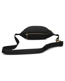 Gürteltasche mit Logo-Applikation - Schwarz