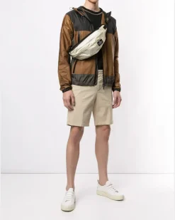 Gürteltasche mit Logo-Patch - Nude
