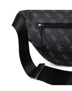 Gürteltasche mit Logo-Print - Schwarz