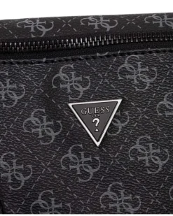 Gürteltasche mit Logo-Print - Schwarz