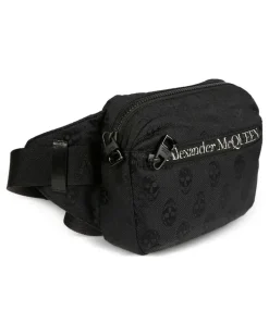 Gürteltasche mit Logo-Print - Schwarz
