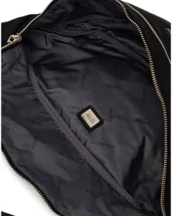 Gürteltasche mit Logo-Schild - Schwarz
