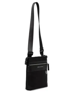 Gürteltasche mit Logo-Schild - Schwarz