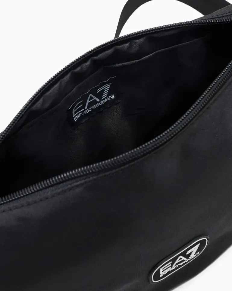 Gürteltasche mit Logo und verstellbarem Schultergurt Schwarz