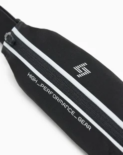 Gürteltasche mit Reißverschluss und verstellbarem Riemen Schwarz