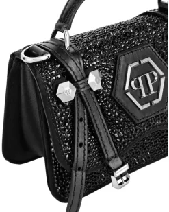 Gürteltasche mit Strass - Schwarz
