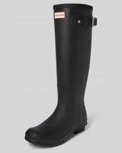 Gummistiefel mit Label-Detail Black