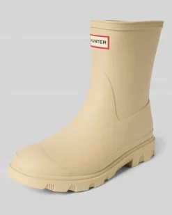 Gummistiefel mit Logo Beige