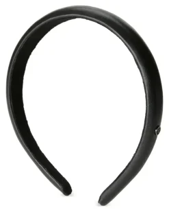 Haarreif aus Leder - Schwarz