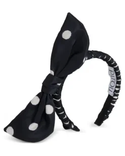 Haarreif mit Polka Dots - Schwarz