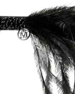 Haarschmuck mit Federn - Schwarz