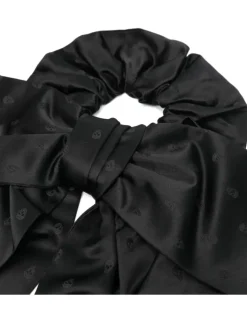 Haarschmuck mit Totenkopf - Schwarz