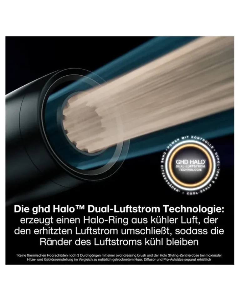 Halo Styling Zentrierdüse - Schwarz Zentrierdrüse für den ghd speed Haartrockner