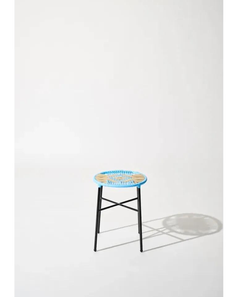 Handgeflochtener Hocker Multi