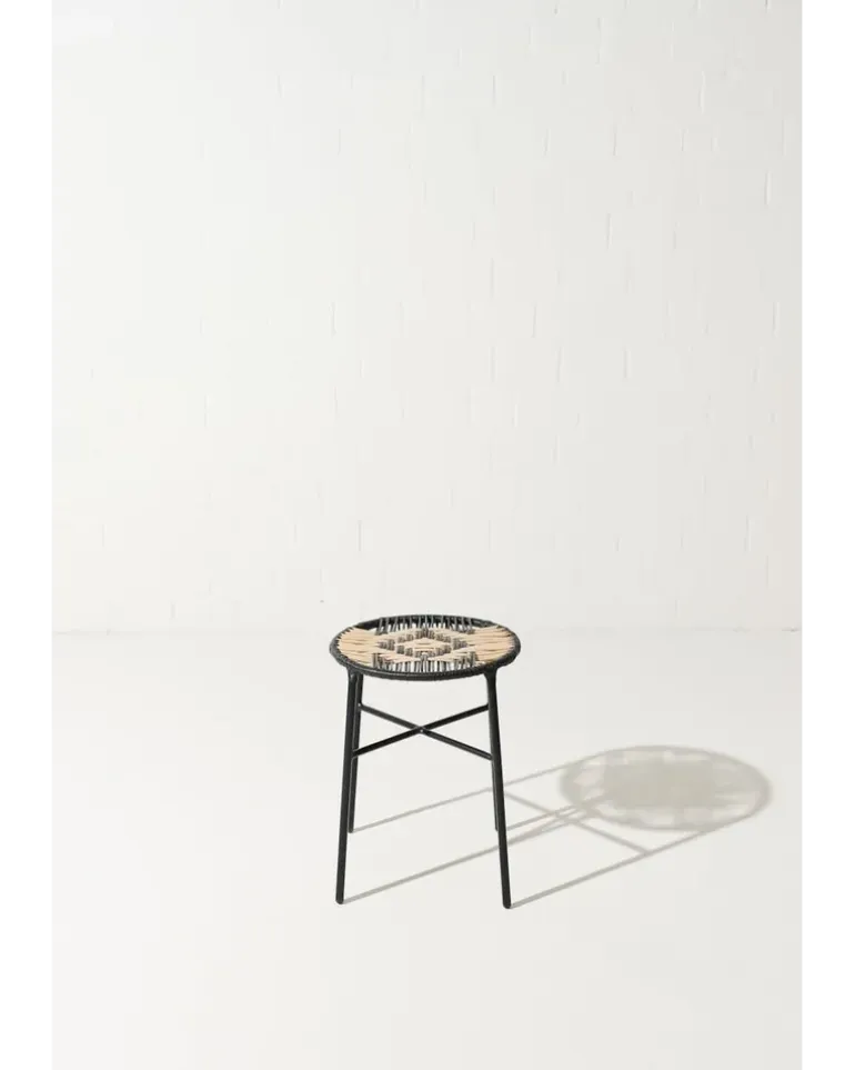 Handgeflochtener Hocker Multi