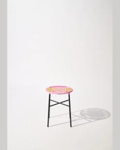Handgeflochtener Hocker Multi