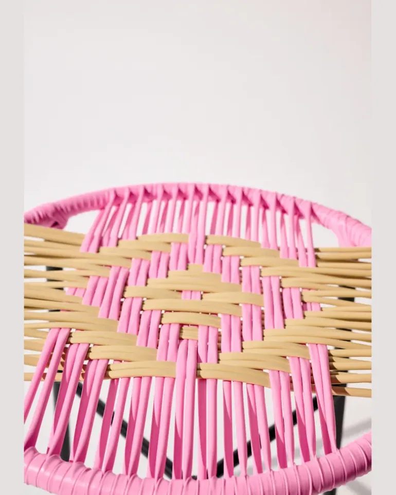 Handgeflochtener Hocker Multi