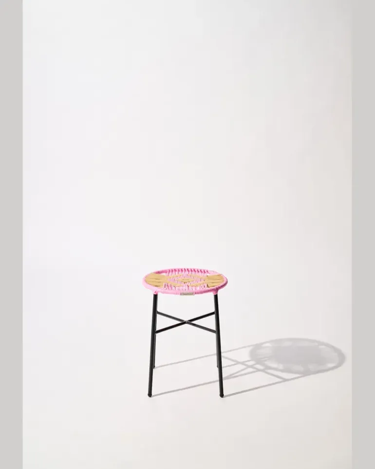 Handgeflochtener Hocker Multi