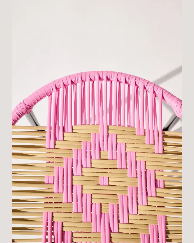 Handgeflochtener Hocker Multi
