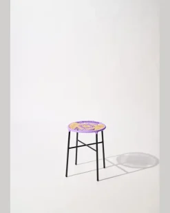 Handgeflochtener Hocker Multi