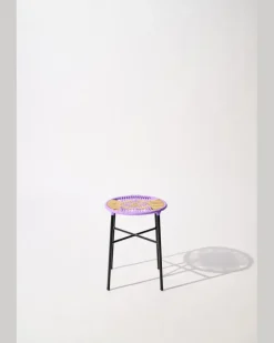 Handgeflochtener Hocker Multi