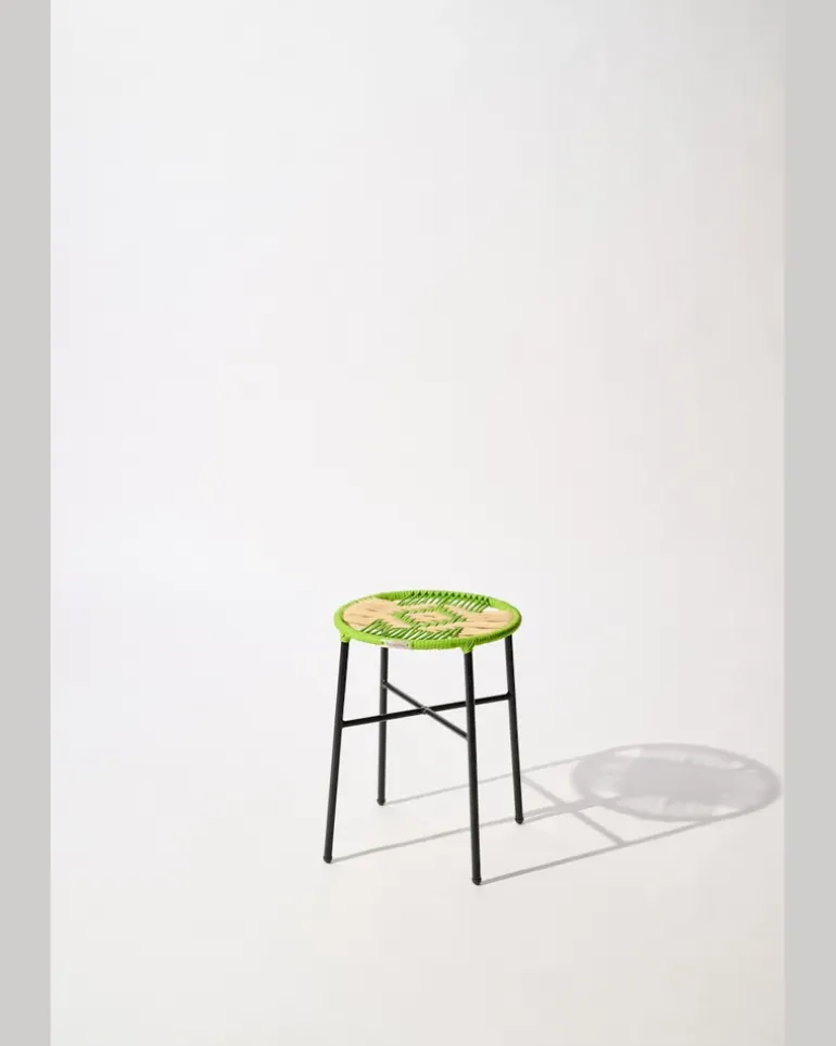 Handgeflochtener Hocker Multi