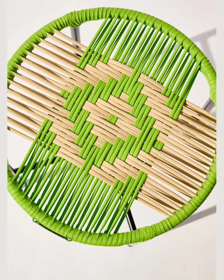 Handgeflochtener Hocker Multi