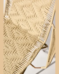 Handgeflochtener Stuhl Beige