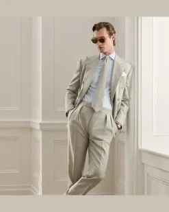 Handgeschneiderter Anzug Ralph Lauren aus Wolle Grey