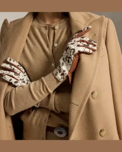 Handschuhe aus Kalbsfell und Leder Brown