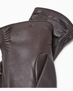 Handschuhe aus Lammnappaleder Braun