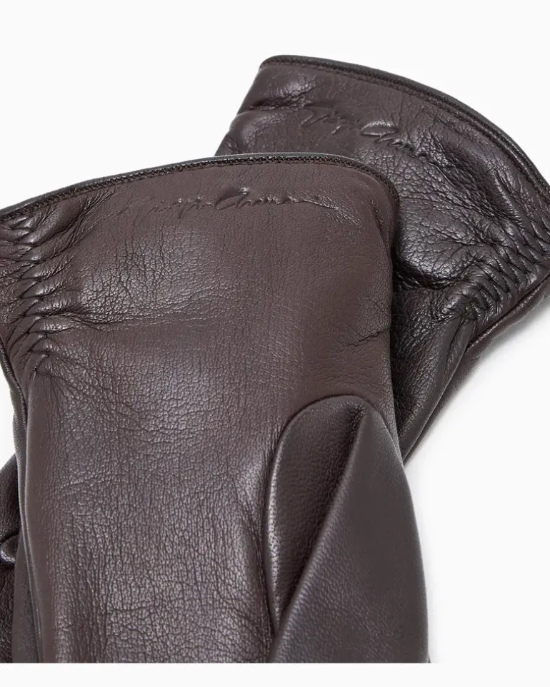 Handschuhe aus Lammnappaleder Braun
