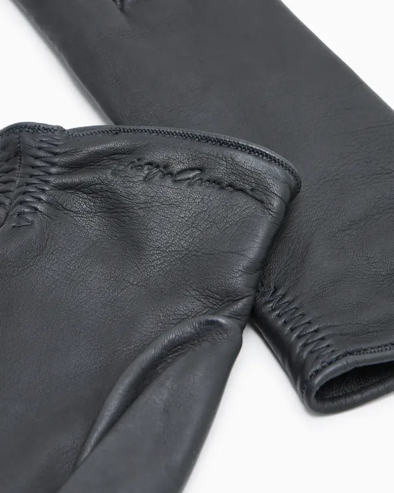Handschuhe aus Lammnappaleder Grau