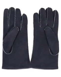 Handschuhe aus Leder - Blau